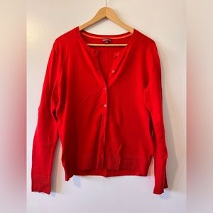 Red Merona by Target button up cardigan size large